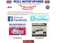 Tablet Screenshot of bullmotifspares.co.uk